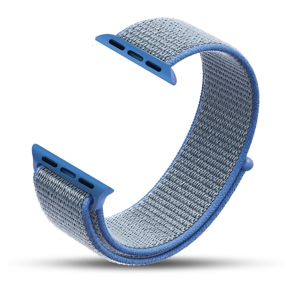 NEW Blue Woven Loop Band For Apple Watch - Picture 2 of 4